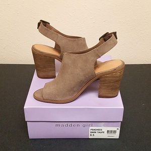 Madden Girl Peachees Slingback Booties